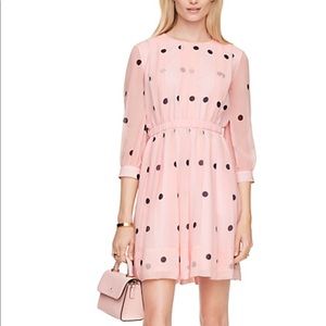 NWT Kate Spade Spotlight pleated silk dress size 0